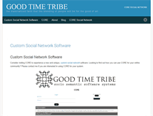 Tablet Screenshot of goodtimetribe.com